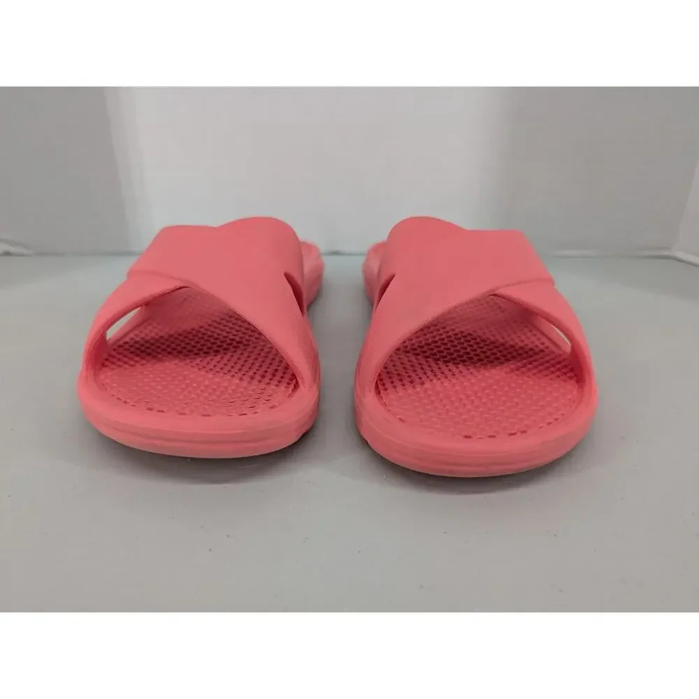 Totes Everywear Cushioning Comfort Slip On Beach Sandals US 9 Salmon Color